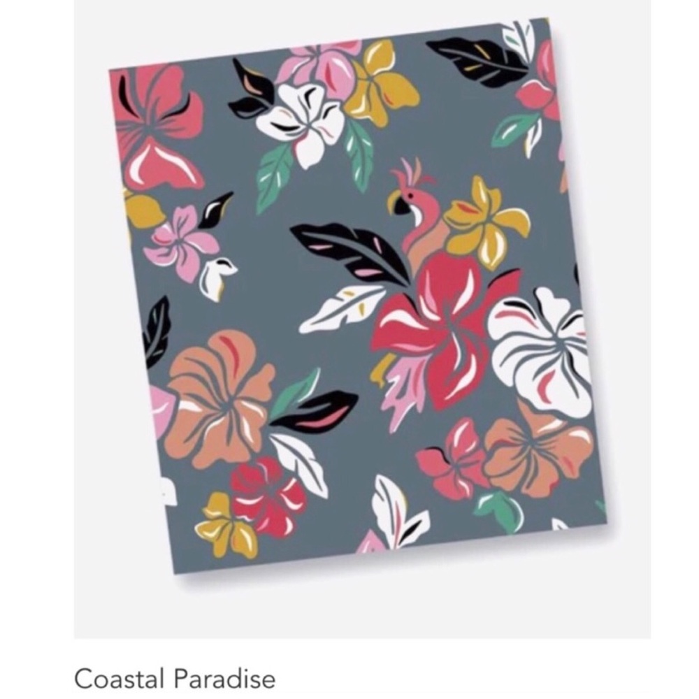 Vera Bradley Factory Style Zip ID Case in Signature Cotton~ “Coastal Paradise” - Picture 3 of 3